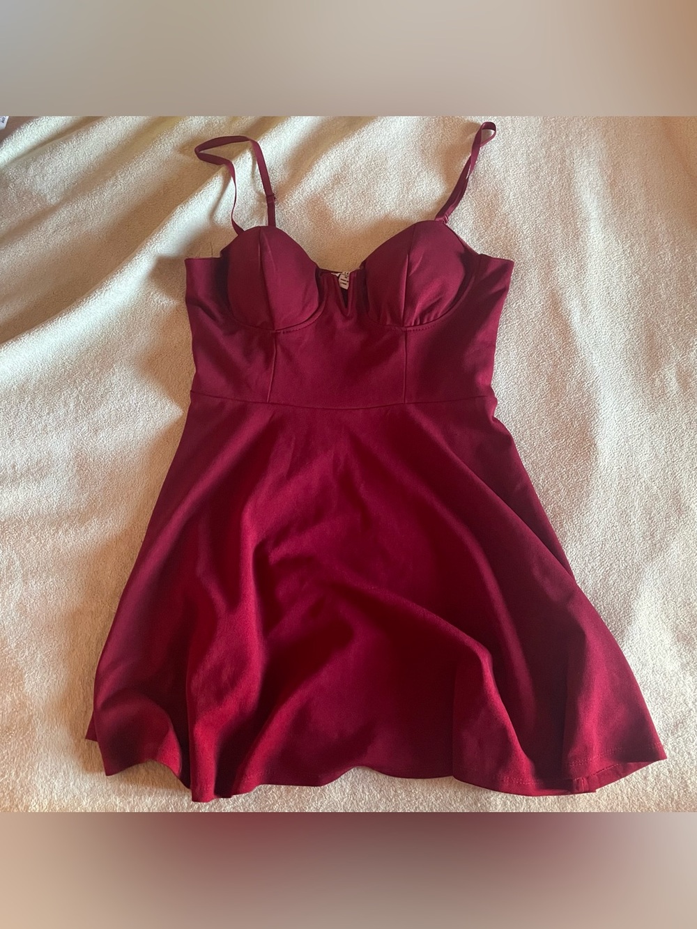 auw red mini dress